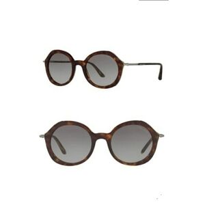 Giorgio Armani 48mm Round Sunglasses Havana NWT